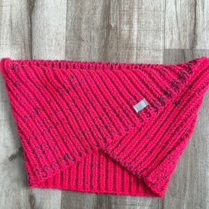 Under Armour Pink and Black Knit Scarf